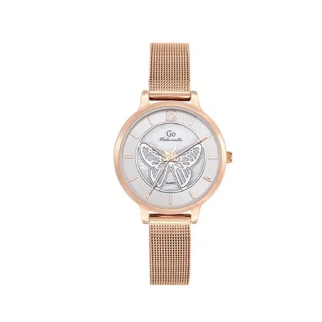 Montre GO Papillon, bracelet rose doré, 695502