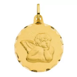 Médaille Ronde Ange en or 375 millièmes