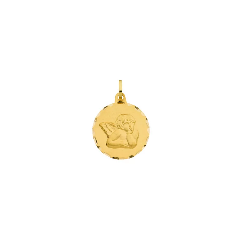 Médaille Ronde Ange en or 375 millièmes