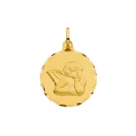 Médaille Ronde Ange en or 375 millièmes