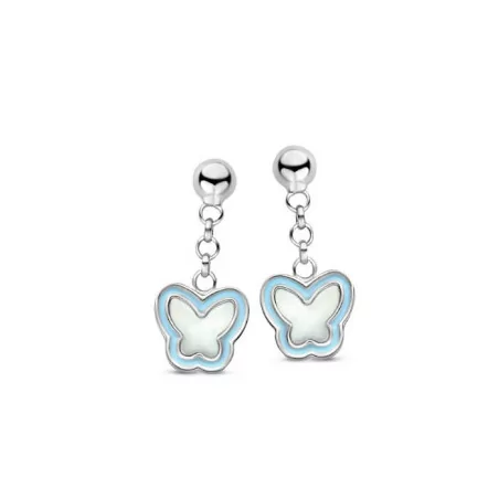 Boucles d'oreilles Naiomy Princess, Papillons en argent