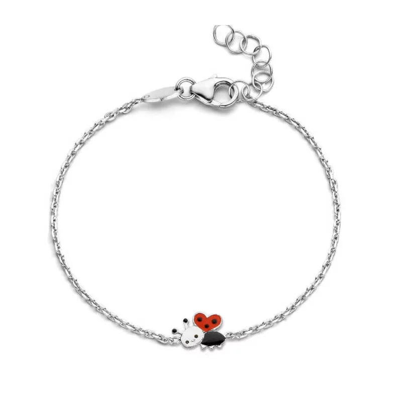 Bracelet Naiomy Princess, Coccinelle en argent