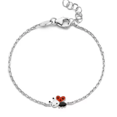 Bracelet Naiomy Princess, Coccinelle en argent