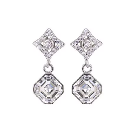 Boucles d'oreilles, Crystal Jewellery, Vintage, en argent