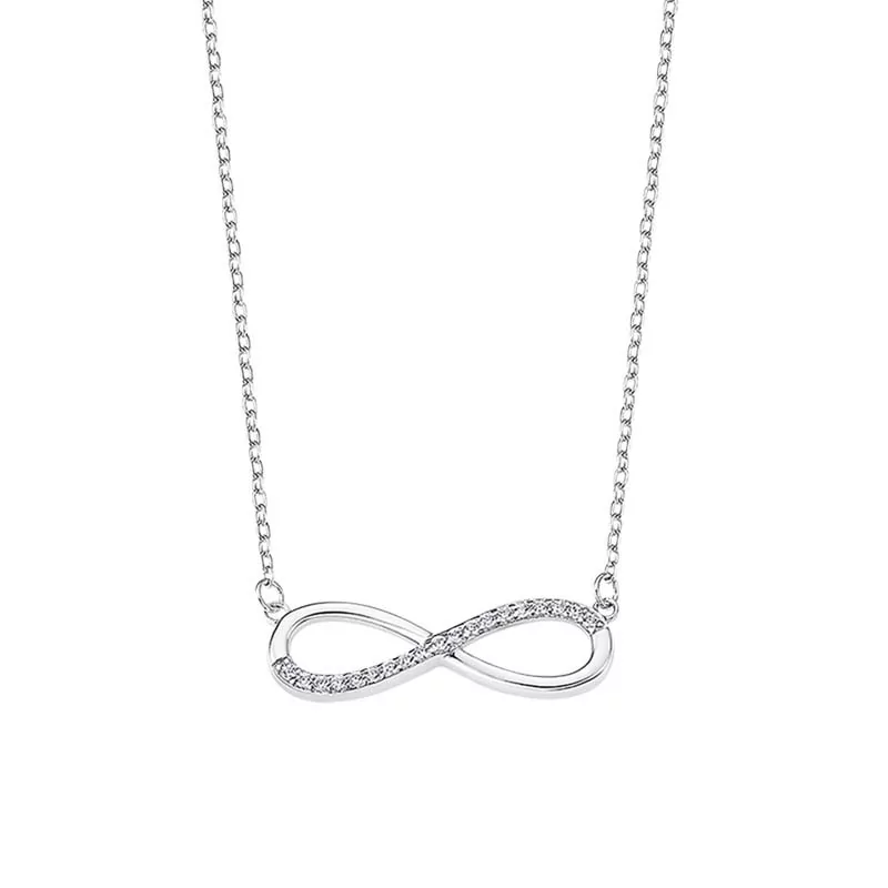 Collier Lotus Silver, Infini, en argent et oxydes de zirconium