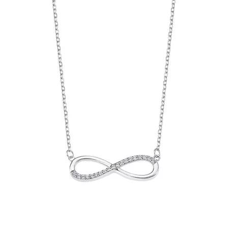 Collier Lotus Silver, Infini, en argent et oxydes de zirconium