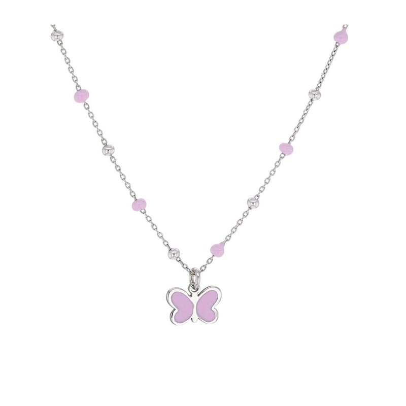 Collier pour jeune fille motif Papillon, en argent