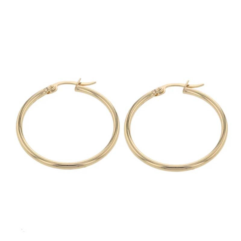 Boucles d'oreilles Sully Rondes en plaqué or