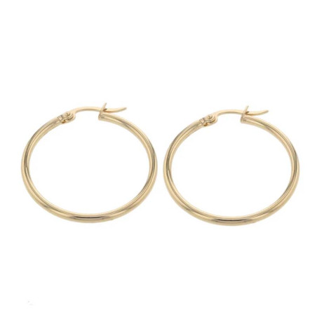 Boucles d'oreilles Sully Rondes en plaqué or