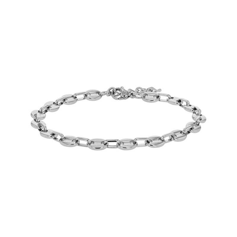 Bracelet Harvey Stone, maille grain de café, en acier