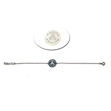 Bracelet breton avec Triskel, en argent