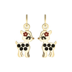 Boucles d'oreilles Dormeuses Faons en or 375 millièmes