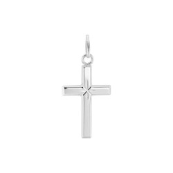 Le pendentif croix étoilé est en argent