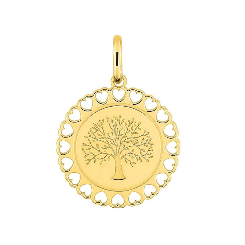 Pendentif Rond Arbre de vie