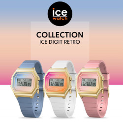 Montre Ice Watch Digit Rétro Sunset Coral DreamScape - 022715