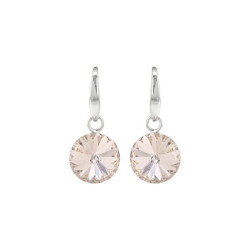 Boucles d'oreilles, Crystal Jewellery, Rose pâle