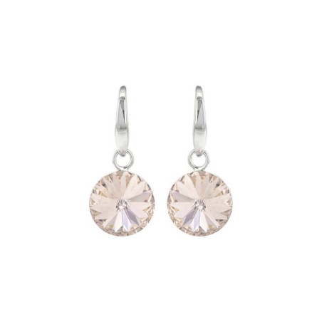 Boucles d'oreilles, Crystal Jewellery, Rose pâle