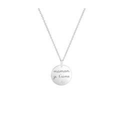 Collier Déclaration d'Amour à Maman, en argent