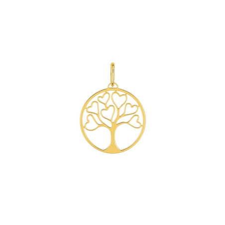 Pendentif Arbre de Vie Cerclé en plaqué or