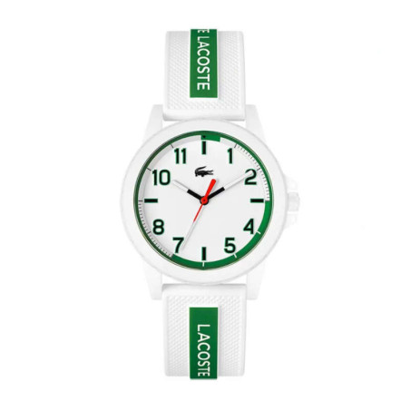 Montre Lacoste Rider pour enfant Blanche et verte. Parfait pour les jeunes.