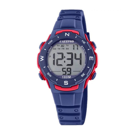 Montre Calypso bleu et rouge, K5801/4