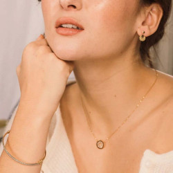Boucles d'oreilles Satinées, en or 375 millièmes
