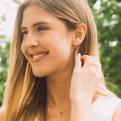 Boucles d'oreilles Brillance Marine