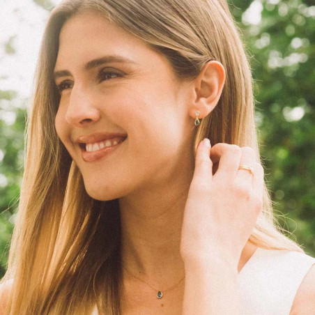 Boucles d'oreilles Brillance Marine