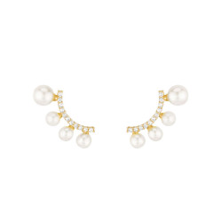 Boucles d'oreilles Perles de culture et or 375 millièmes