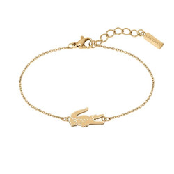 Bracelet Lacoste Crocodile Rose Doré