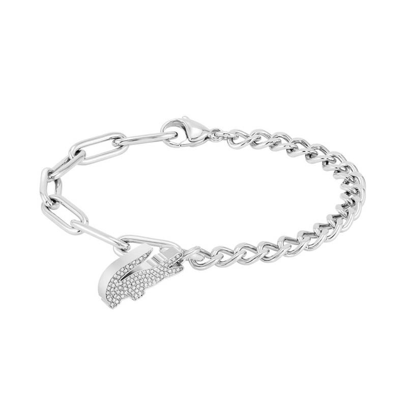 Bracelet Lacoste Crocodile Argenté