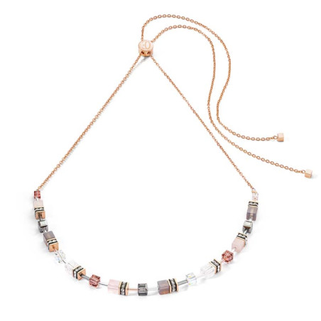 Collier Coeur de Lion, Rose et Gris - 3035/10-1912