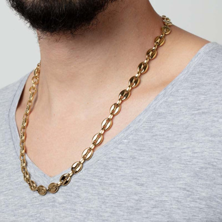 Collier Grain de café doré Lotus Style