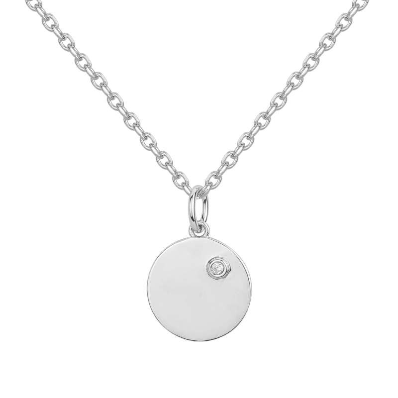 Collier Jeton La Garconne Diamant, en argent