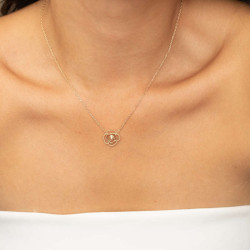 Collier Fleur doré La Garconne Diamant
