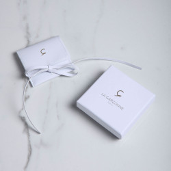 Boucles d’oreilles V & diamant – La Garçonne