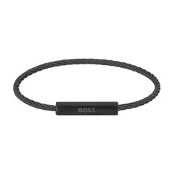 Bracelet Hugo Boss, cable noir