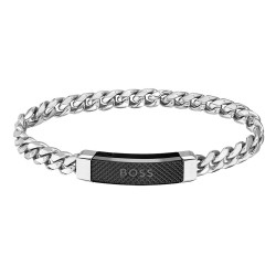 Bracelet Hugo Boss, Gourmette bicolore