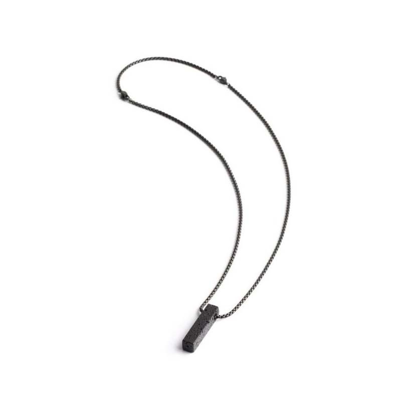 Collier Gemini Tantum Black, collier pour homme