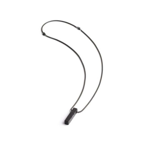 Collier Gemini Tantum Black, collier pour homme