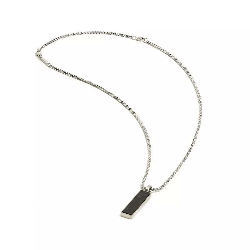 Collier Gemini Galli Silver Black - NNG1
