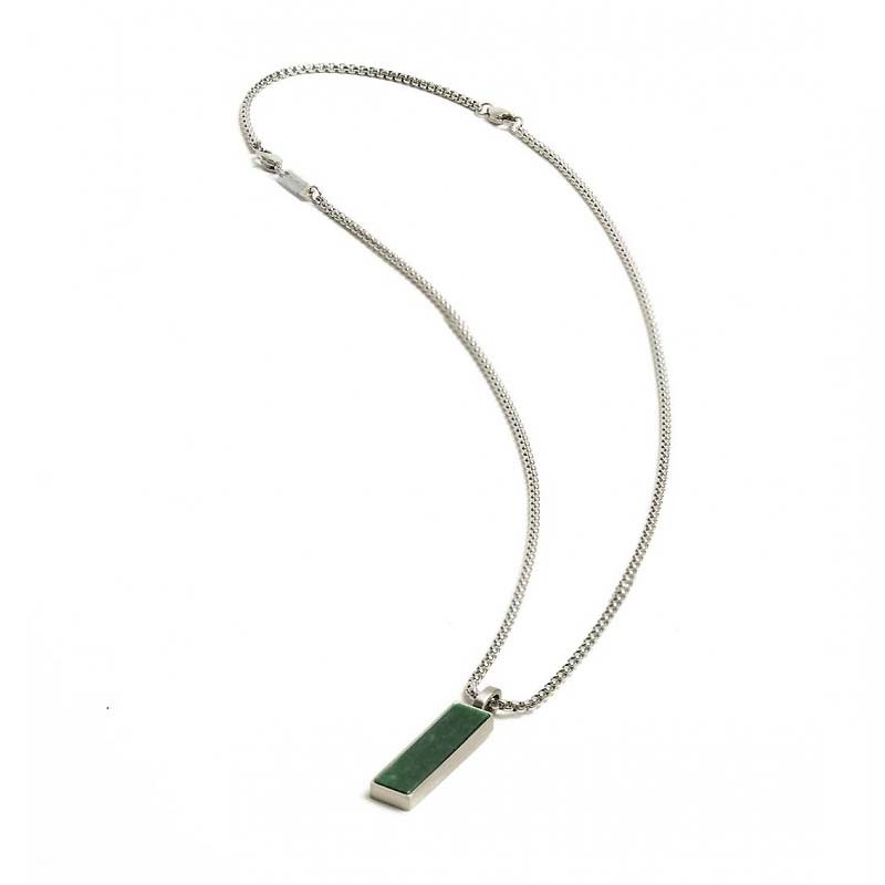 Collier Gemini Galli Silver Green - NNG2