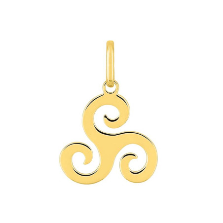 Pendentif Triskell découpé, en plaqué or