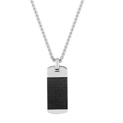 Collier style G.I. noire, en acier