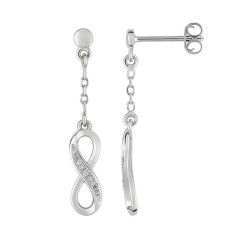 Boucles d'oreilles pendantes Infinies