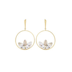 Boucles d'oreilles, Crystal Jewellery, Rondes