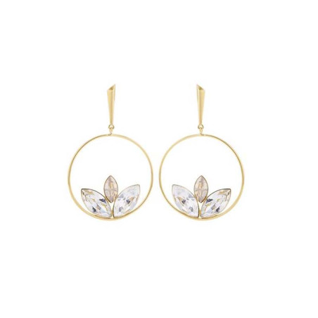 Boucles d'oreilles, Crystal Jewellery, Rondes