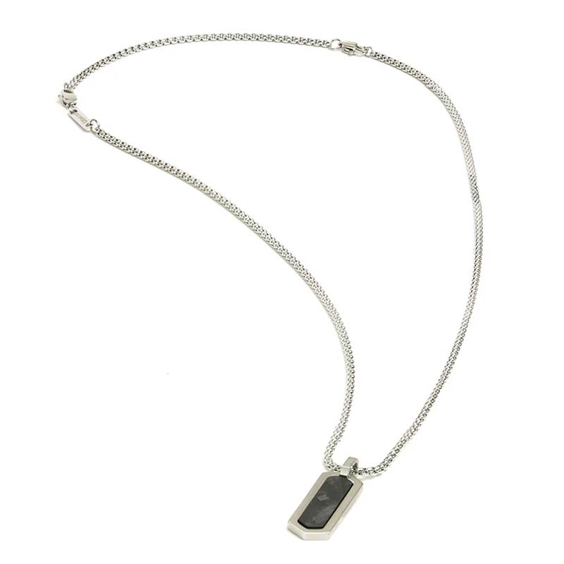 Collier Gemini Roma Silver Carbone - NNR1