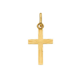Pendentif croix or jaune