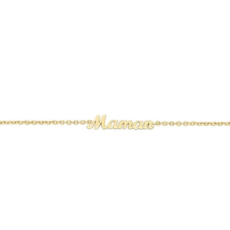 Bracelet "Maman" en plaqué or